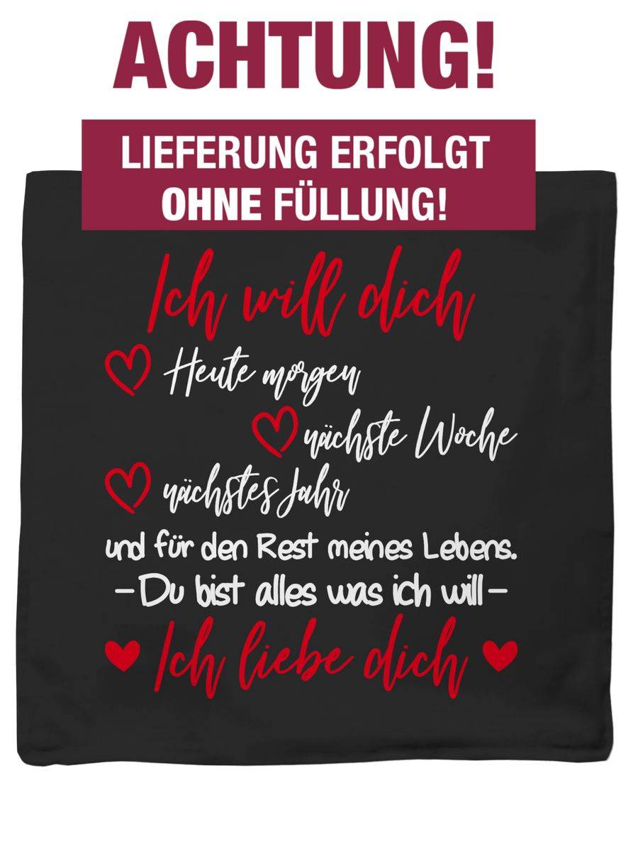 Shirtracer Ich Will Dich Für Den Rest Meines Lebens Ich Liebe Dich Shirts & Mehr Shirtracer