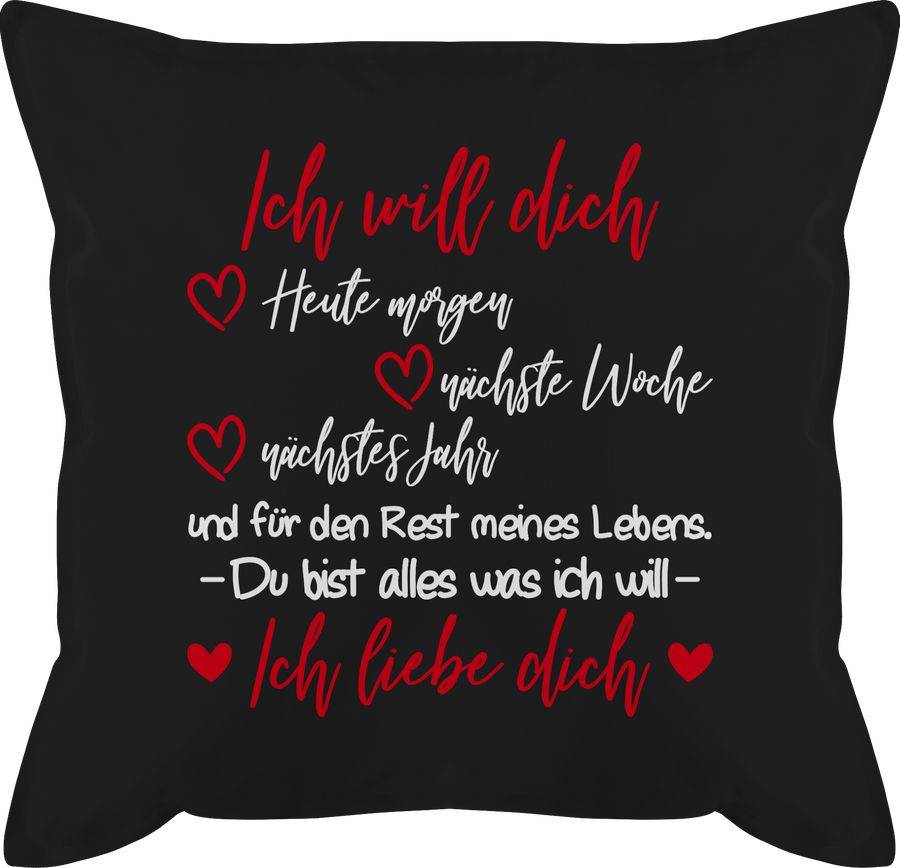 Shirtracer Ich will dich für den Rest meines Lebens Ich liebe Dich Shirts & Mehr Shirtracer