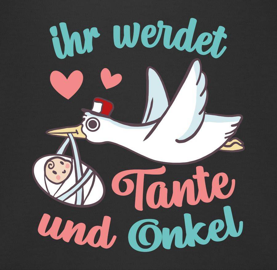 Shirtracer Ihr Werdet Tante Und Onkel - Storch: Tshirt Gym Bag Shirtracer