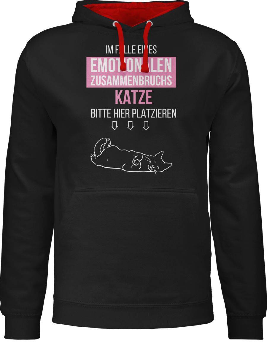 Shirtracer Im Falle eines emotionalen Zusammenbruchs Katze hier platzieren Shirts & Mehr Shirtracer