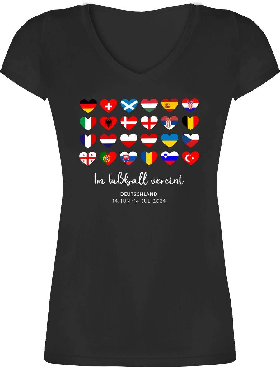 Shirtracer Im Fußball vereint - Deutschland EM 2024 Länder |: T-Shirt Gym Bag Shirtracer