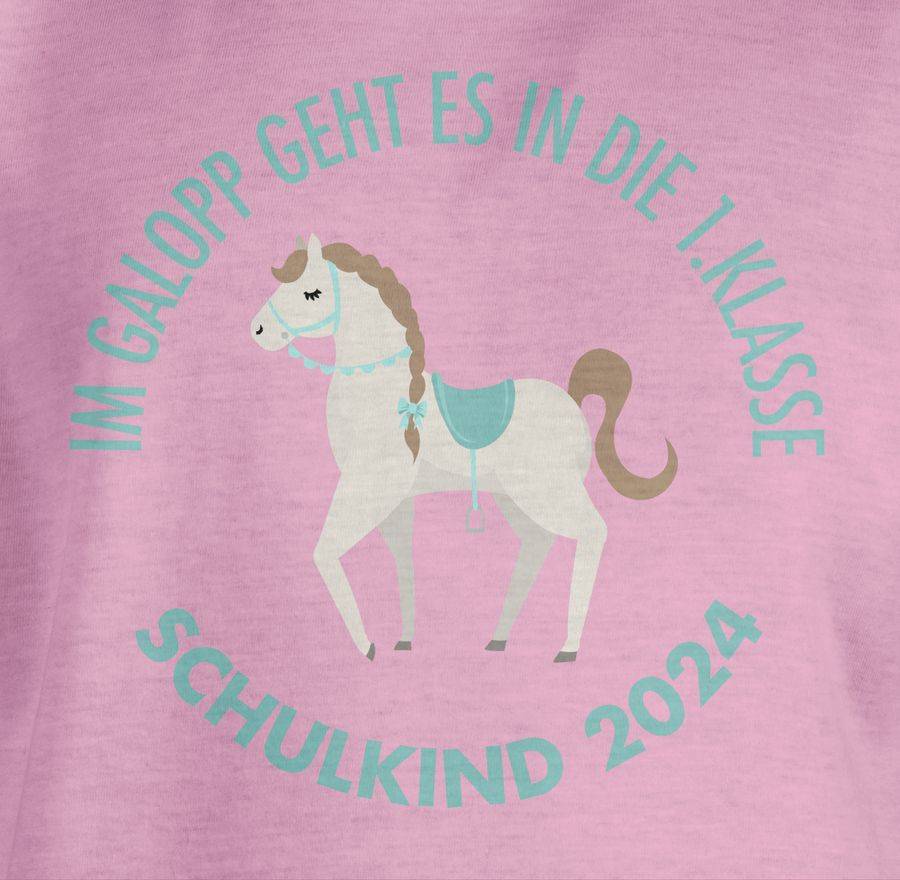 Shirtracer Im Galopp Schulkind 2024 Shirts & Mehr Shirtracer