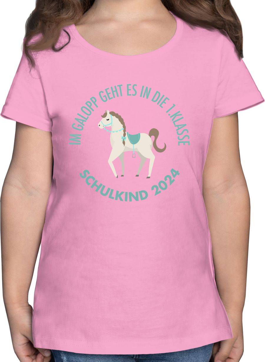 Shirtracer Im Galopp Schulkind 2024 Shirts & Mehr Shirtracer