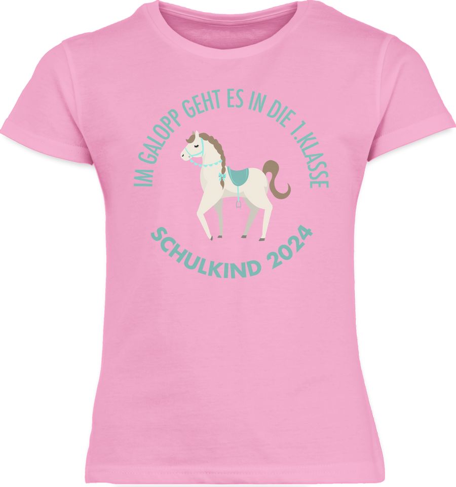 Shirtracer Im Galopp Schulkind 2024 Shirts & Mehr Shirtracer