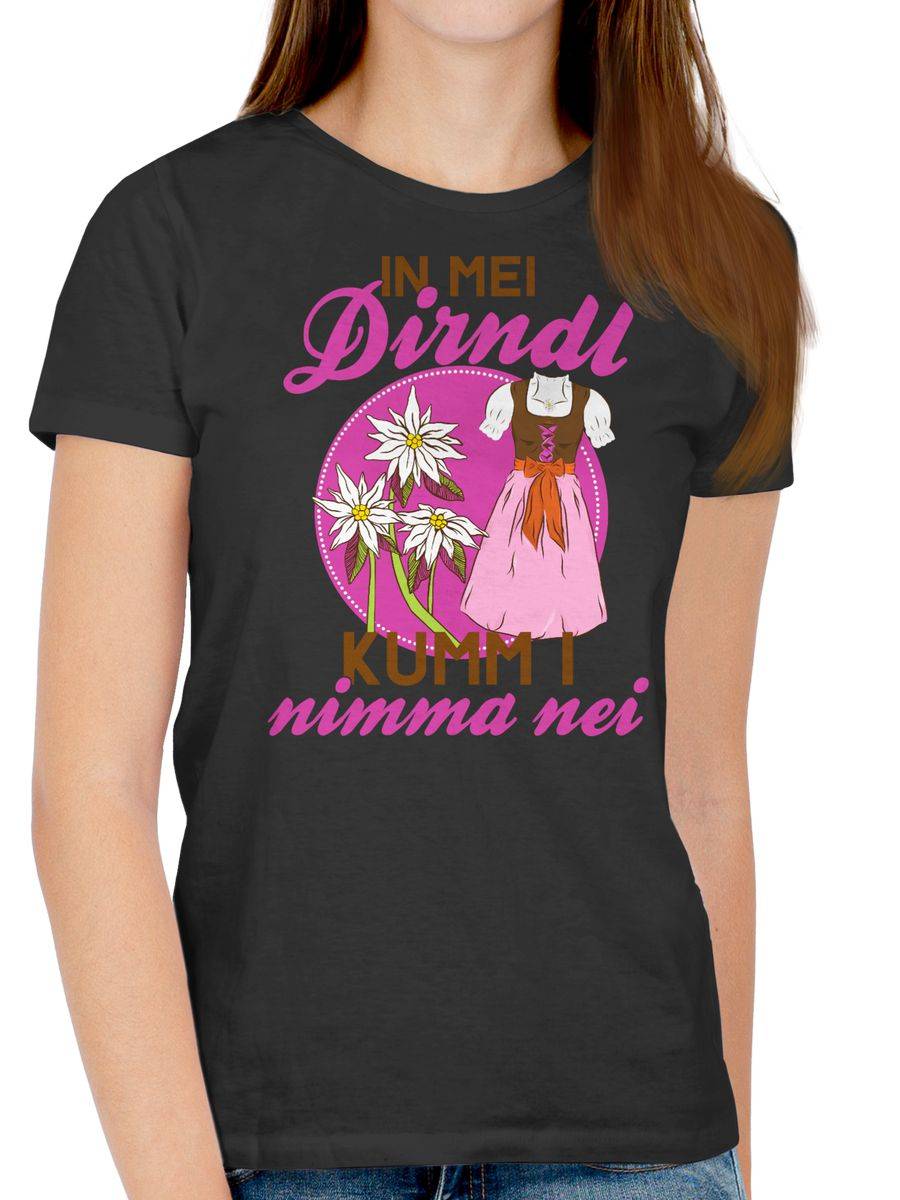 Shirtracer In Mei Dirndl Kumm I Nimma Nei - Braun Fuchsia Shirts & Mehr Shirtracer