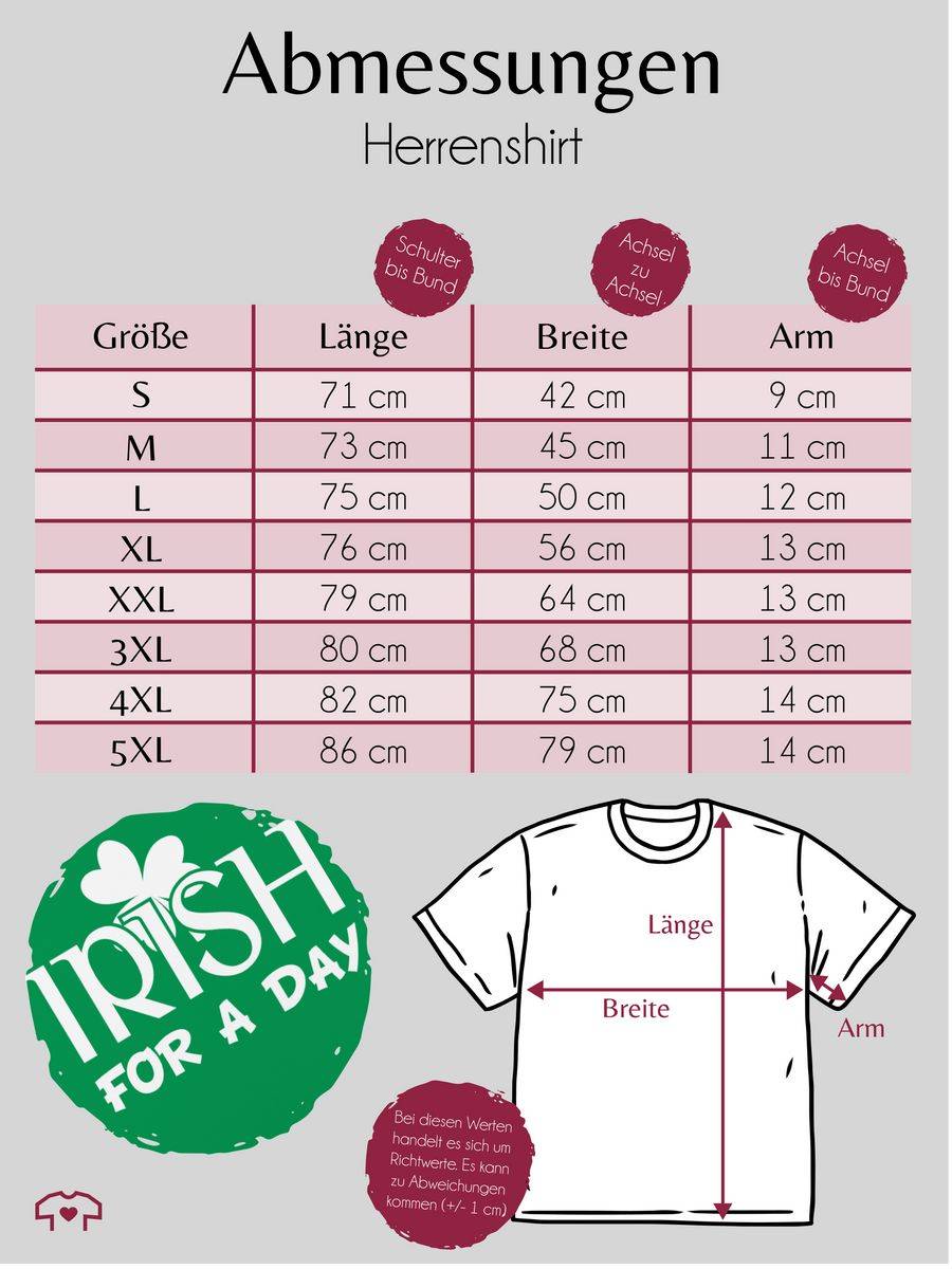 Shirtracer Irish For A Day St Patricks Day Shirts & Mehr Shirtracer