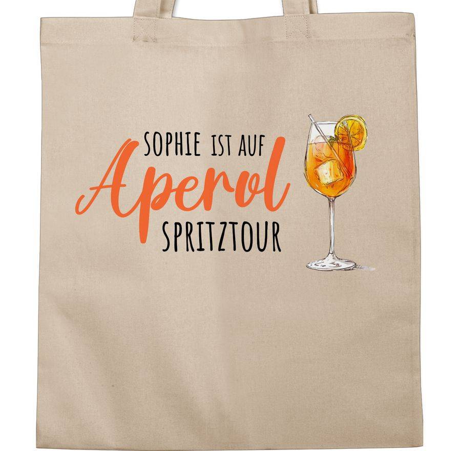 Shirtracer Ist Auf Aperol Mit Name Spritztour - Mädelsabend JGA Mallorca Mädelsausflug: T-S Shirtracer