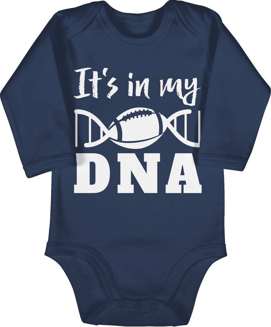 Shirtracer It's in my DNA mit Football - weiß Shirts & Mehr Shirtracer