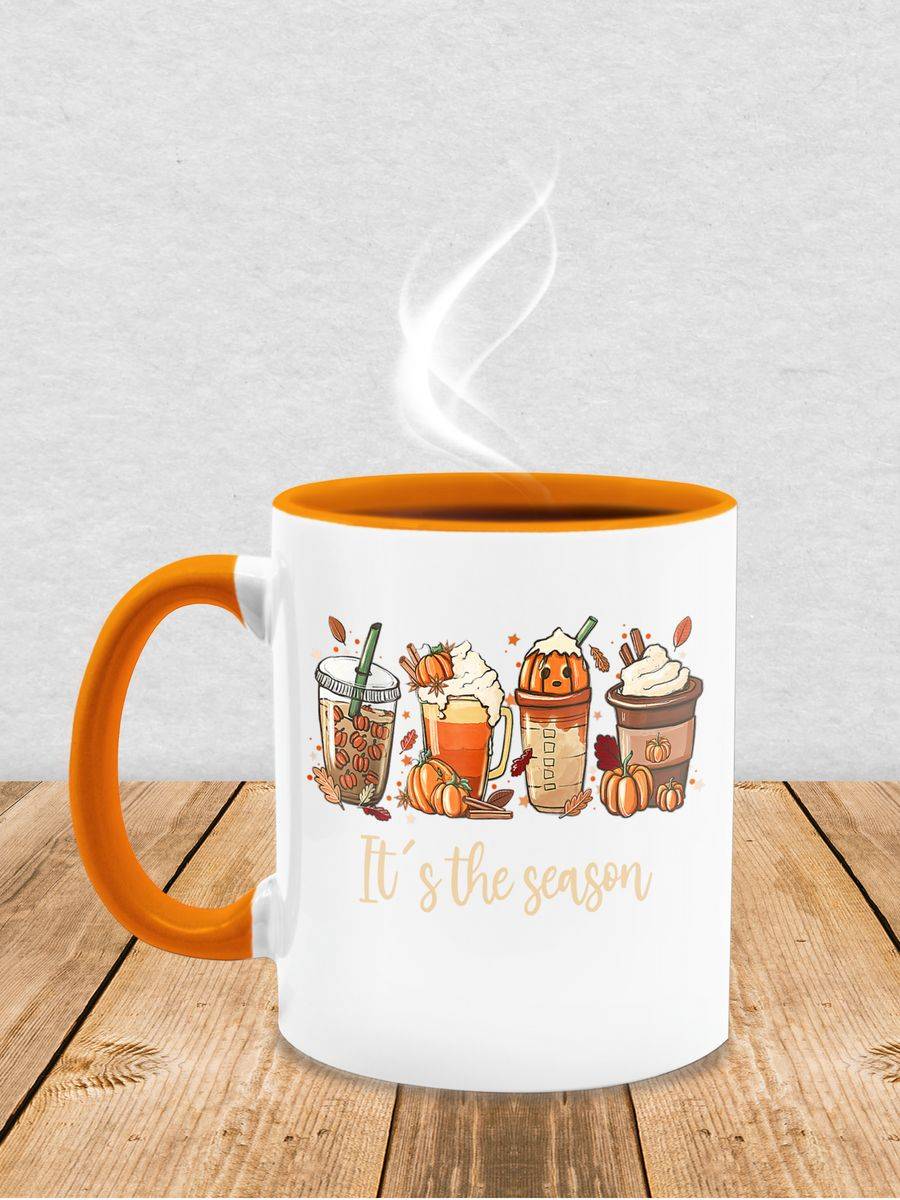 Shirtracer It's The Season - Herbst Blätter Kürbis Heißgetränke Gewürze: Tshirt Gym Bag Shirtracer