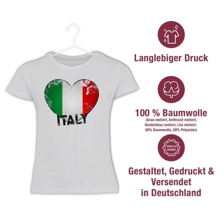 Shirtracer Italien Herz Vintage Shirts & Mehr Shirtracer
