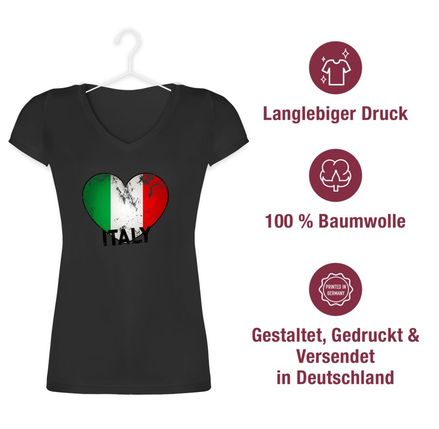 Shirtracer Italien Herz Vintage Shirts & Mehr Shirtracer