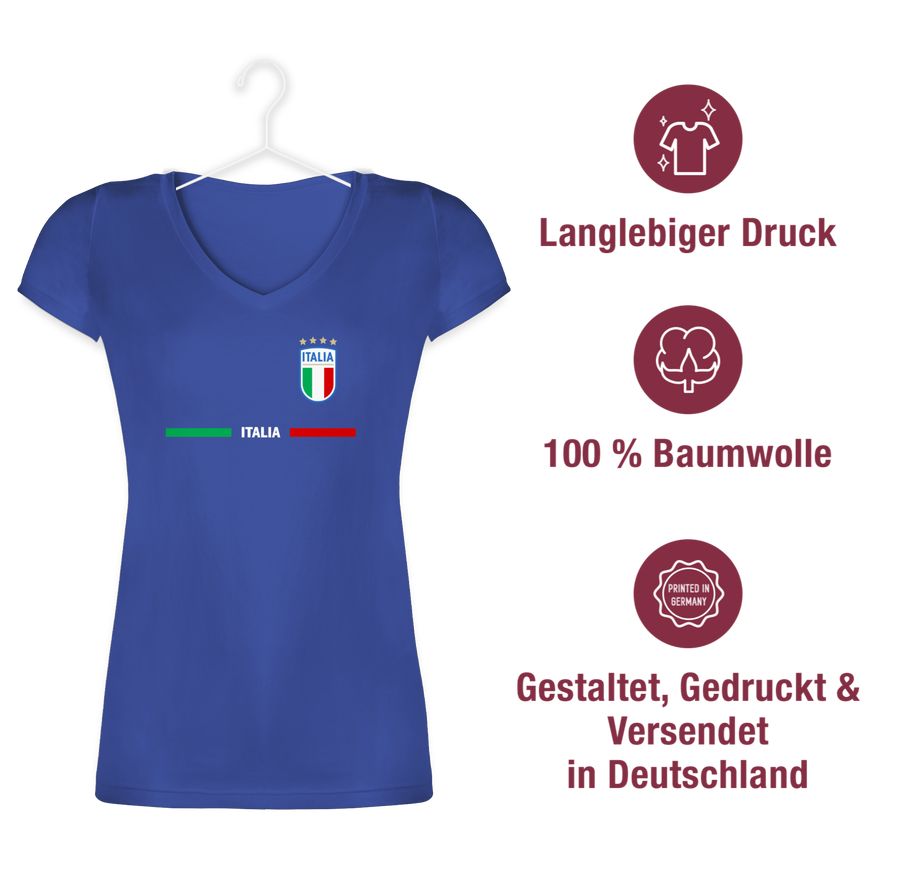 Shirtracer Italien Trikot Wappen Italia Mit Stolz Italienisches Fan-Motiv Shirtracer