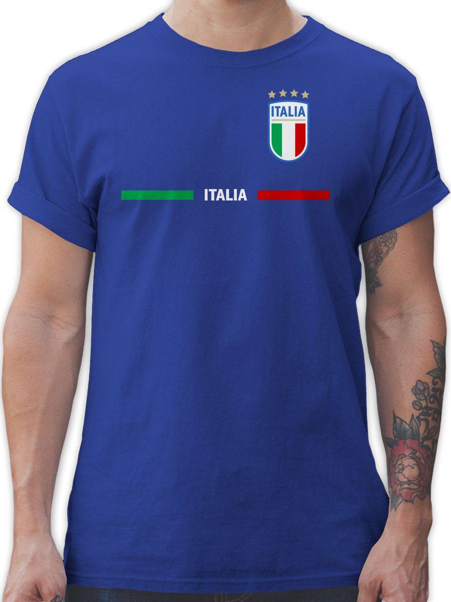 Shirtracer Italien Trikot Wappen Italia mit Stolz Italienisches Fan-Motiv Shirtracer