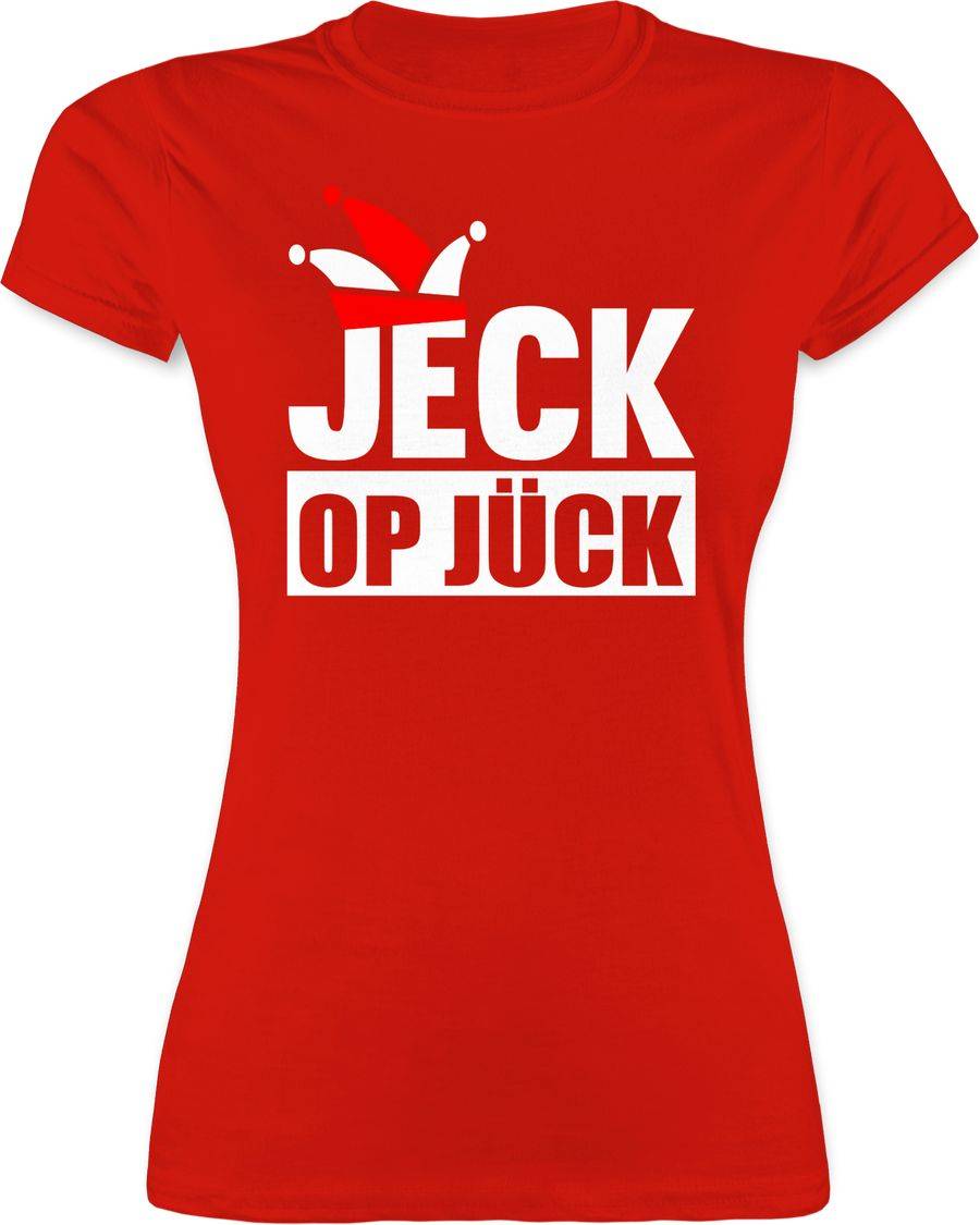 Shirtracer JECK op Jück Rot-Weiß: T-Shirt Gym Bag Shirtracer