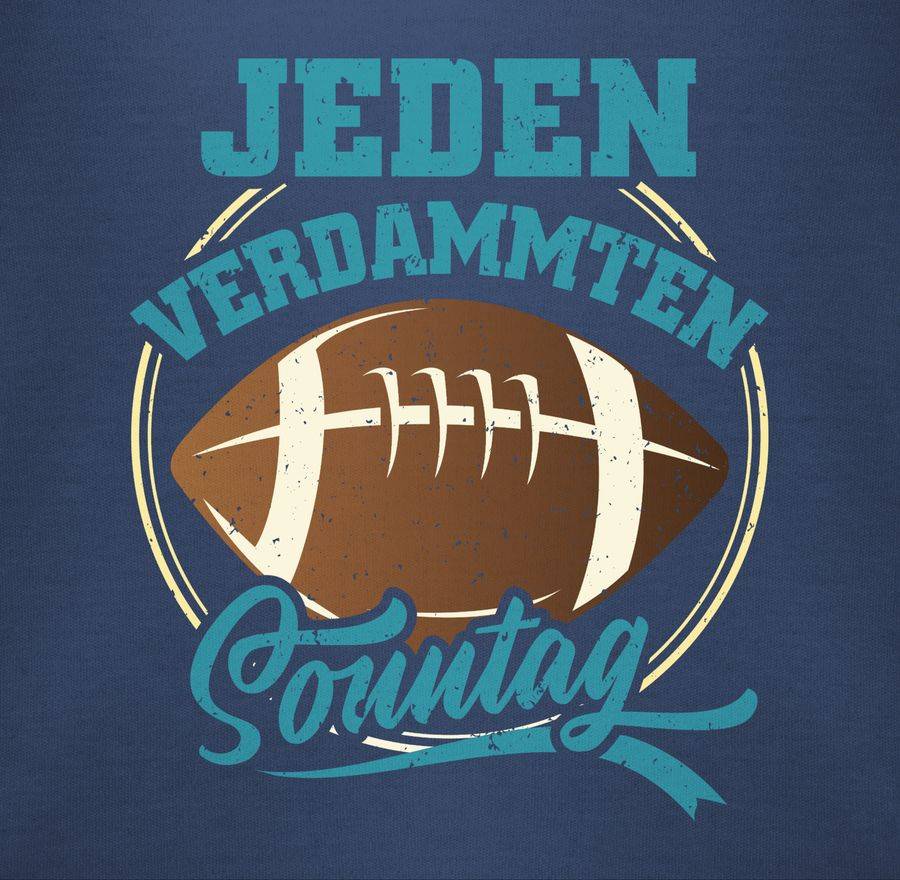 Shirtracer Jeden Verdammten Sonntag - Vintage - Blau Shirts & Mehr Shirtracer