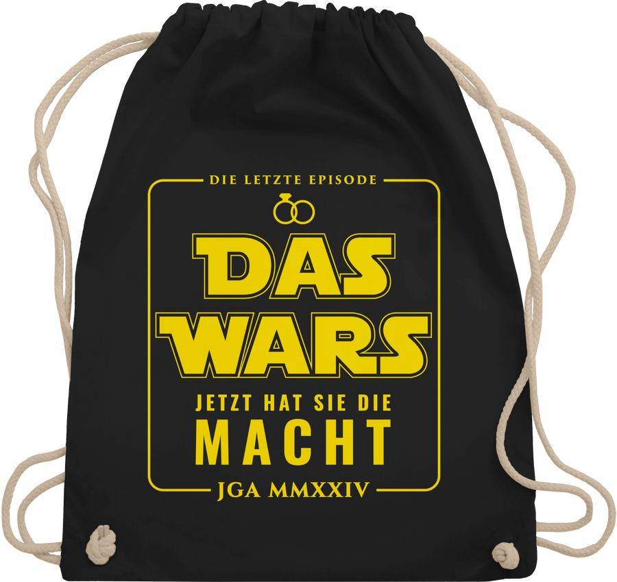 Shirtracer JGA 2024 Das Wars Jetzt hat sie die Macht: T-Shirt Gym Bag Shirtracer