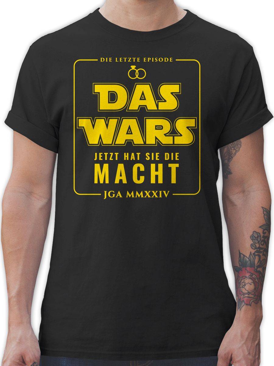 Shirtracer JGA 2024 Das Wars Jetzt hat sie die Macht: T-Shirt Gym Bag Shirtracer