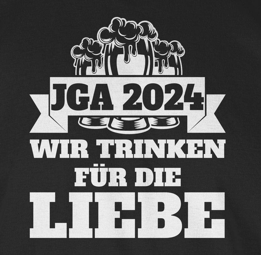 Shirtracer JGA 2024 - Wir Trinken Für Die Liebe Shirts & Mehr Shirtracer