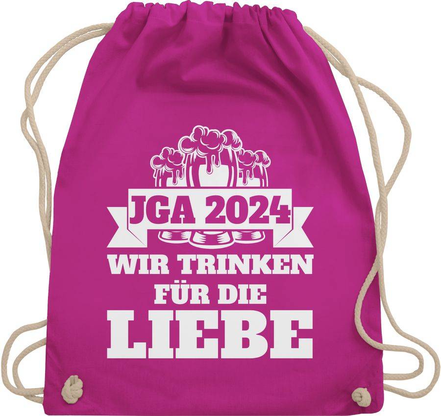 Shirtracer JGA 2024 - Wir trinken für die Liebe Shirts & Mehr Shirtracer