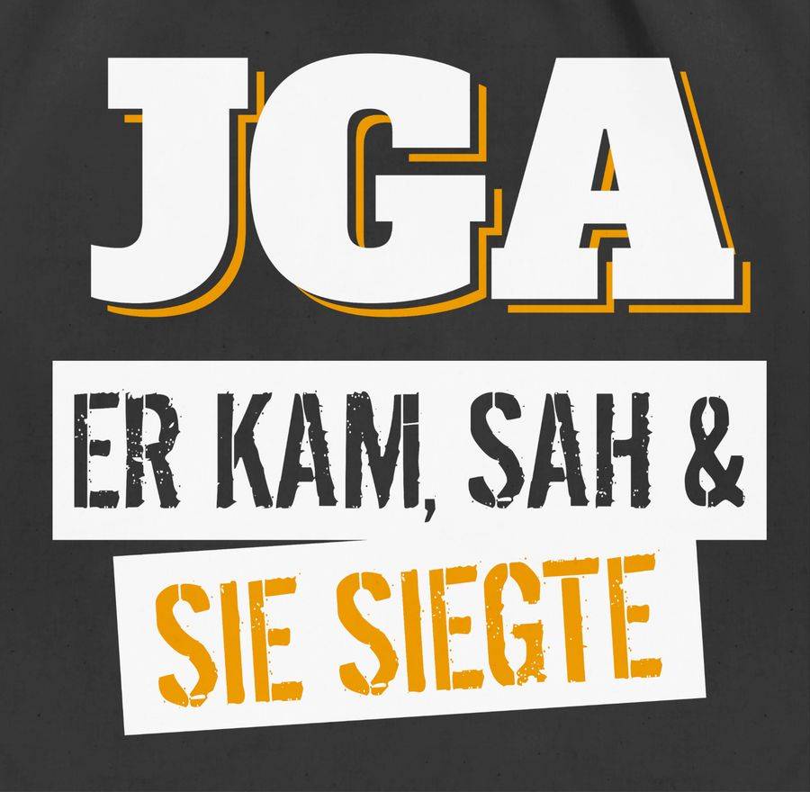 Shirtracer JGA Er Kam, Sah & Sie Siegte Shirts & Mehr Shirtracer