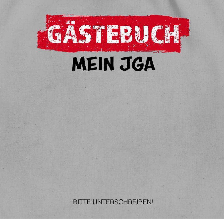 Shirtracer JGA Gästebuch I Unterschreiben Gäste: Tshirt Rucksack Shirtracer