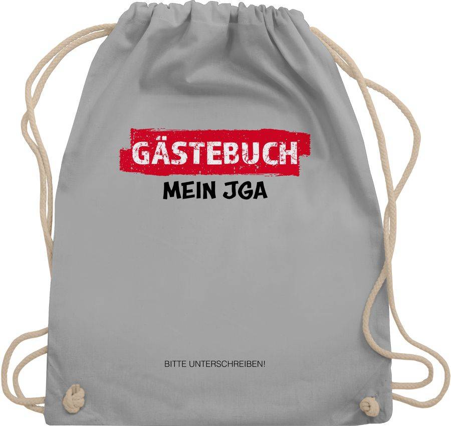 Shirtracer JGA Gästebuch I Unterschreiben Gäste: Tshirt Rucksack Shirtracer