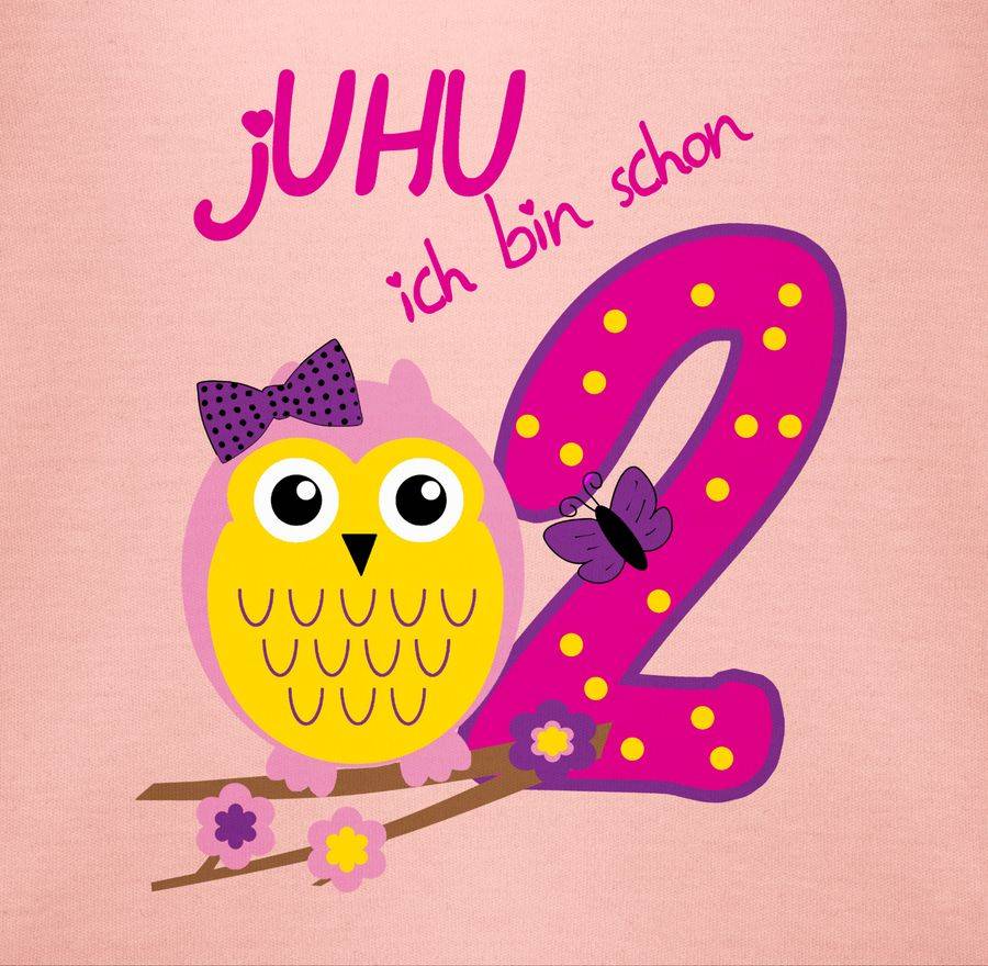 Shirtracer JUHU Ich Bin Schon Zwei Shirts & Mehr Shirtracer