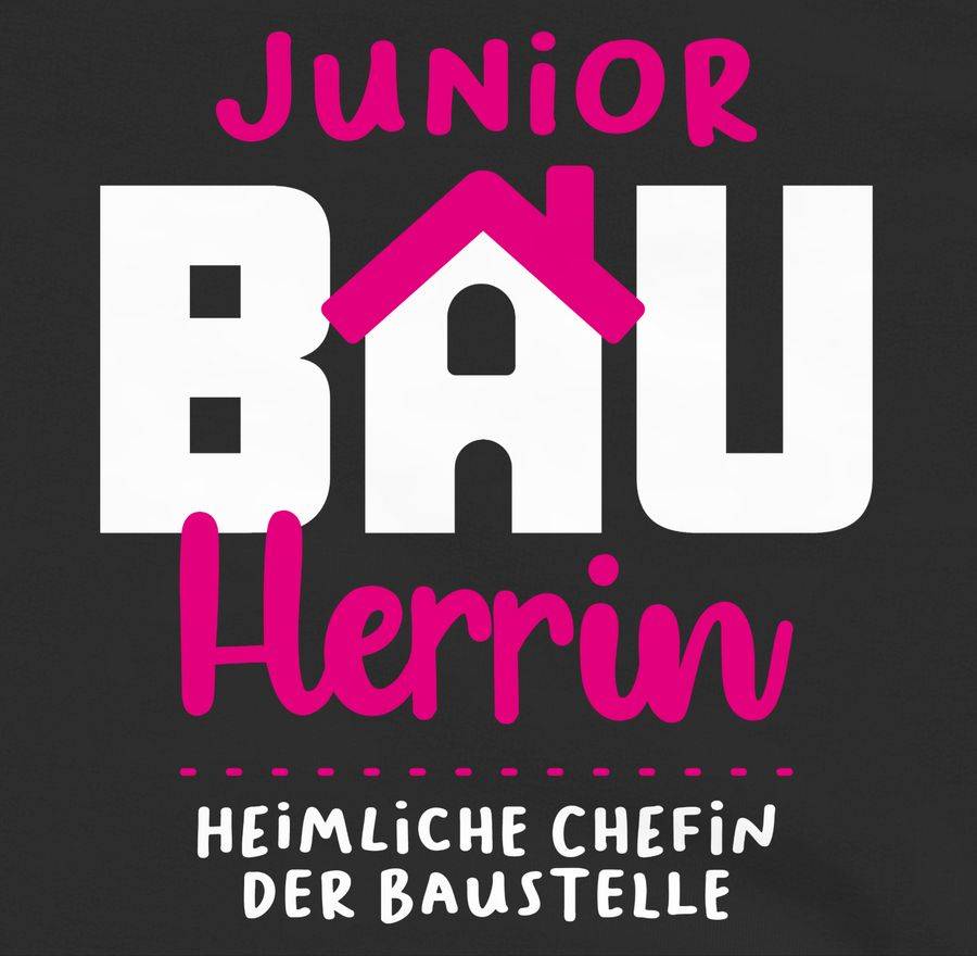 Shirtracer Junior Bauherrin Weiß: T-Shirt Turnbeutel Shirtracer