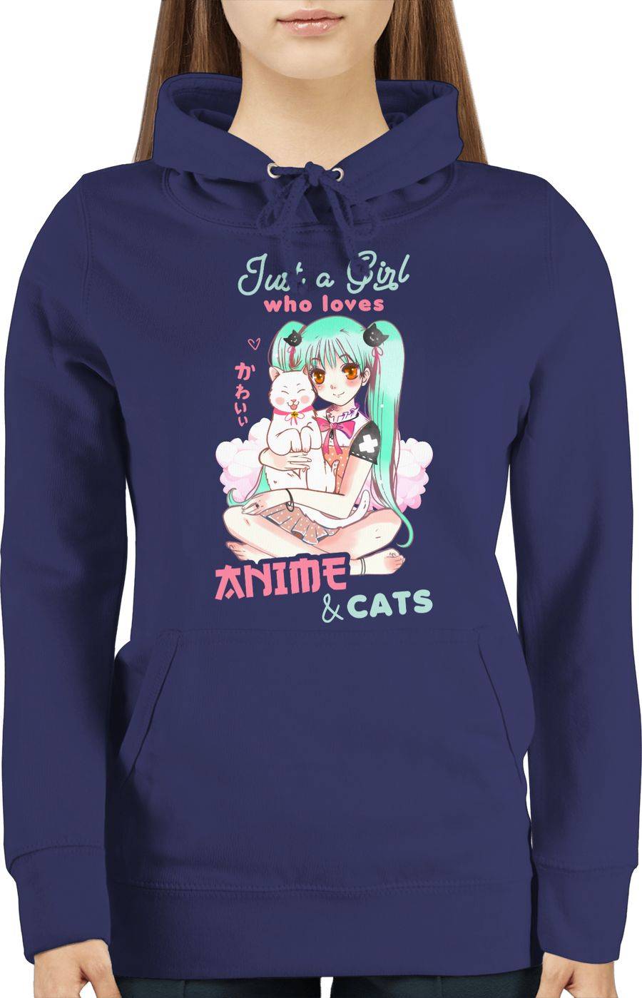 Shirtracer Just A Girl Who Loves Anime & Cats Shirts & Mehr Shirtracer