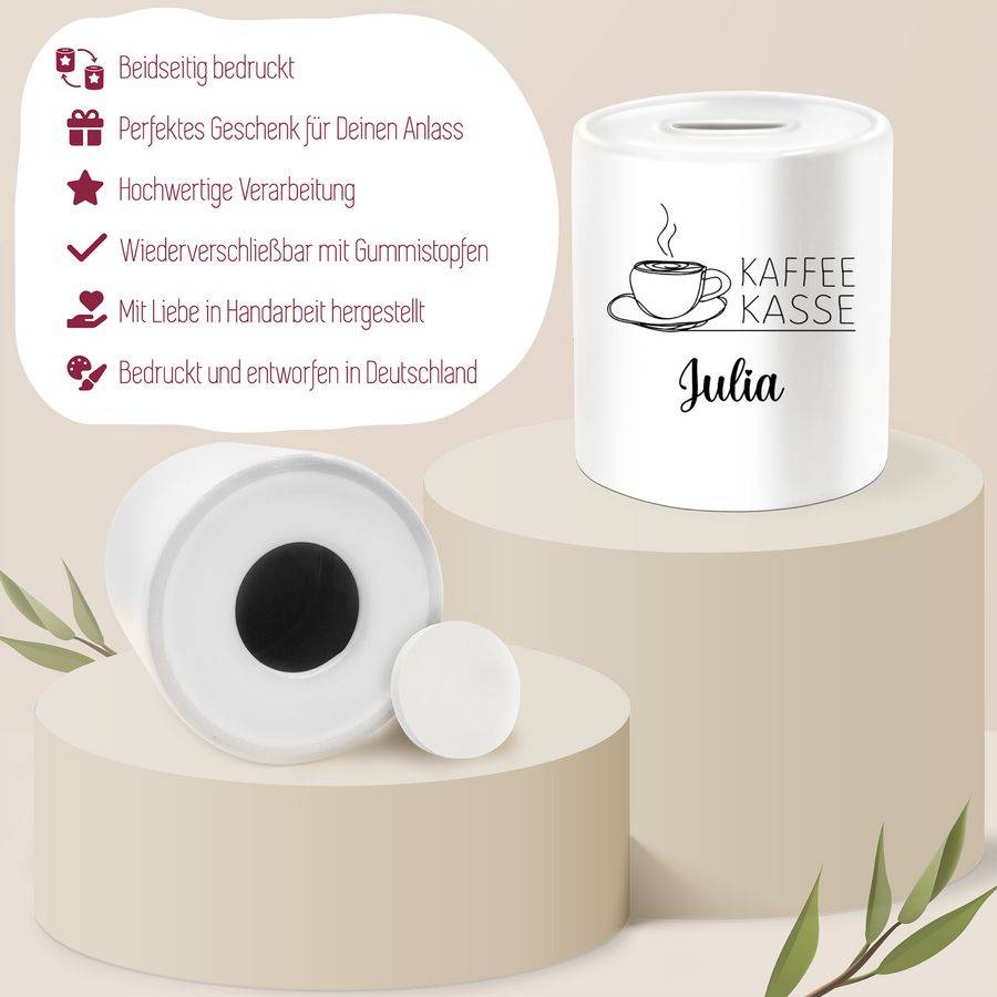 Shirtracer Kaffeekasse Trinkgeld Tip Praxis Trinkgeldkasse Friseur Shirts & Mehr Shirtracer