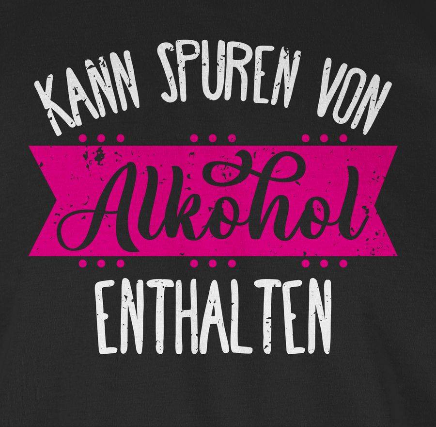 Shirtracer Kann Spuren Von Alkohol Enthalten - Vintage Weiß/fuchsia: Tshirt Rucksack Shirtracer