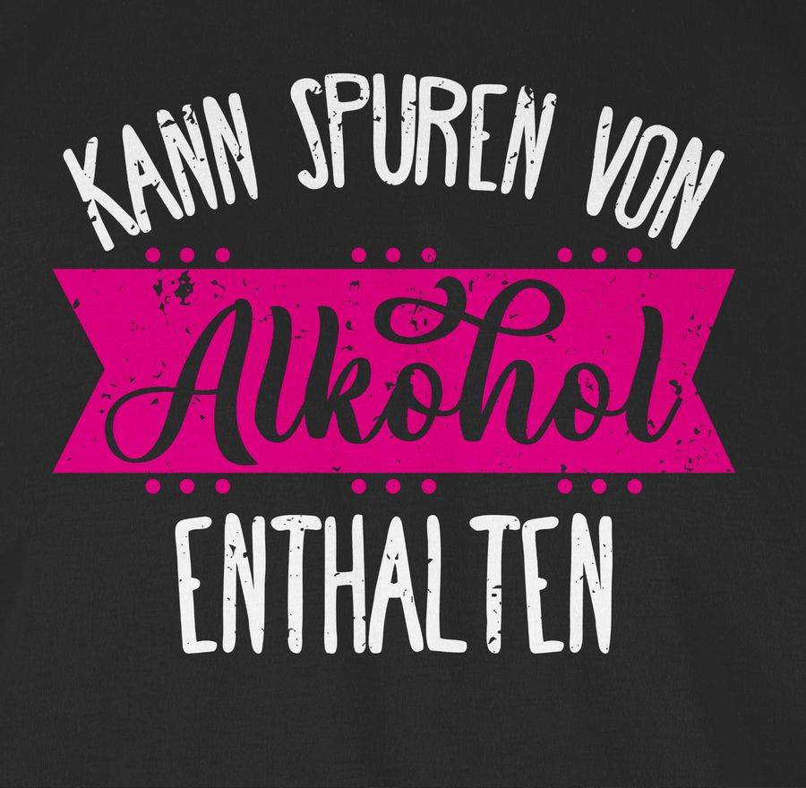Shirtracer Kann Spuren Von Alkohol Enthalten - Vintage Weiß/fuchsia: Tshirt Rucksack Shirtracer