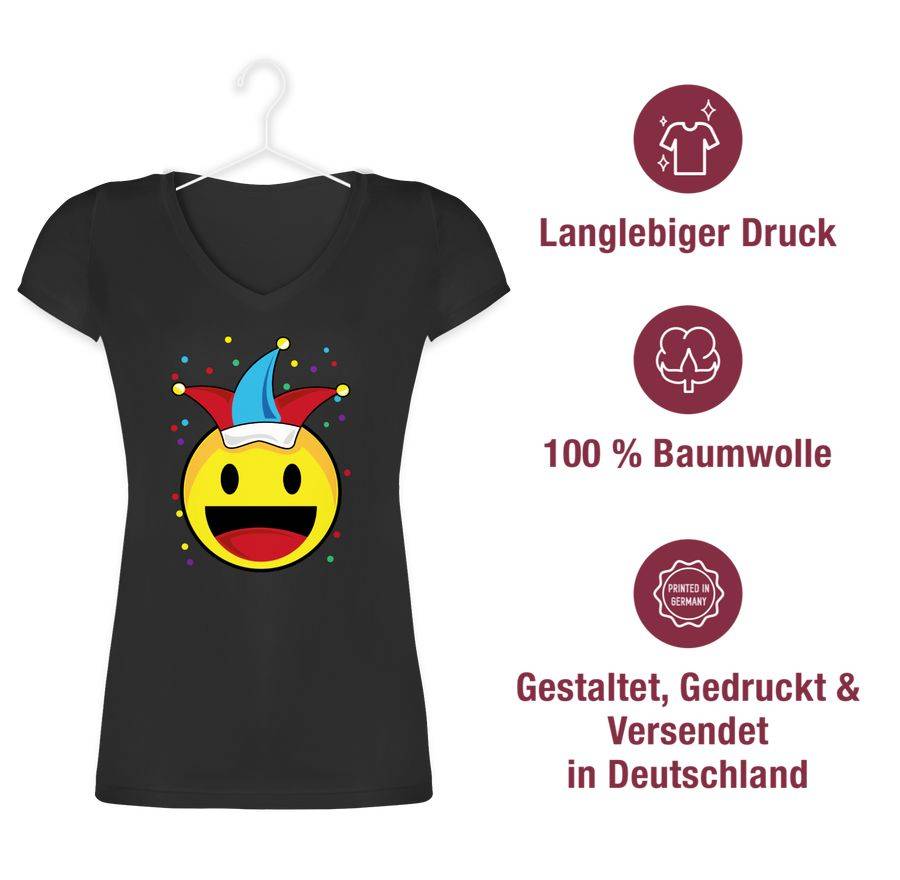 Shirtracer Karneval Emoticon Konfetti Shirts & Mehr Shirtracer