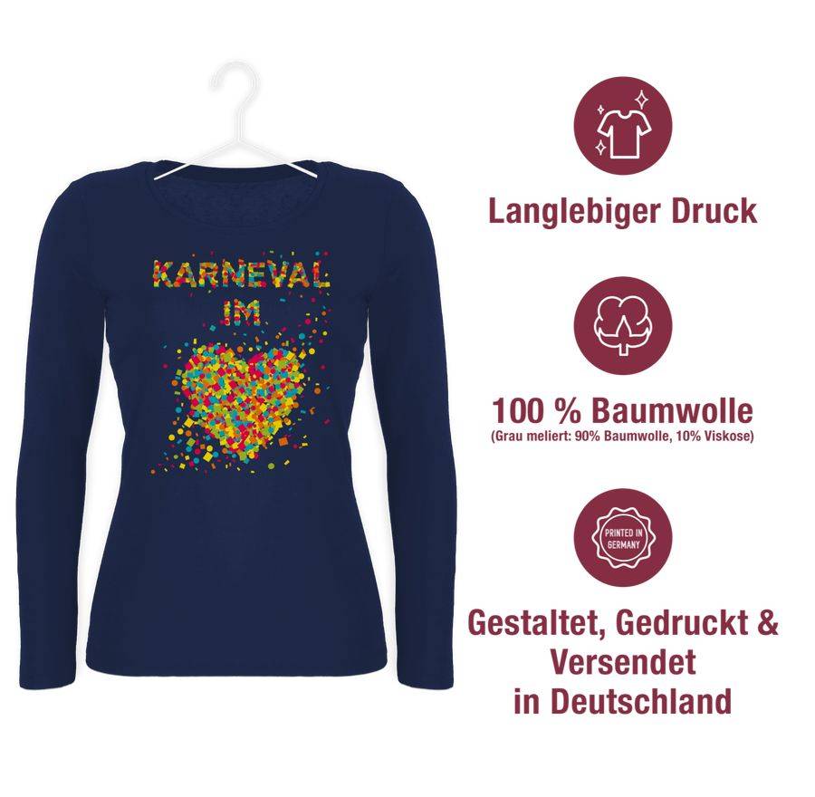 Shirtracer Karneval Im Herzen Shirts & Mehr Shirtracer