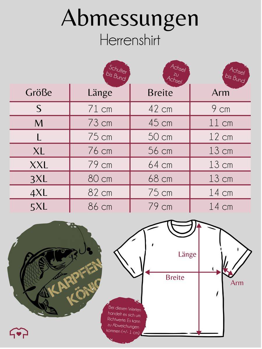 Shirtracer Karpfen König: T-Shirt Turnbeutel Shirtracer