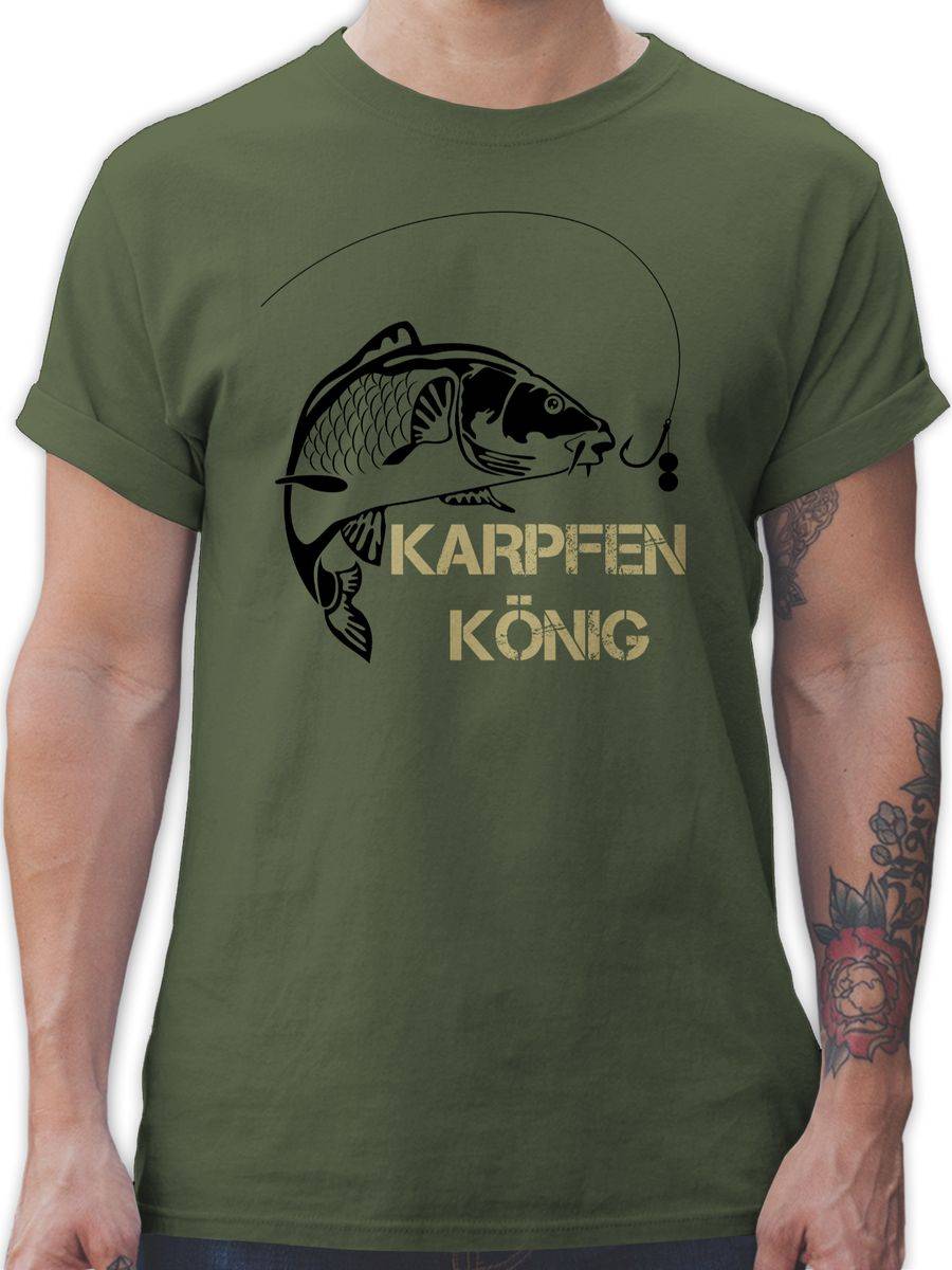 Shirtracer Karpfen König: T-Shirt Turnbeutel Shirtracer