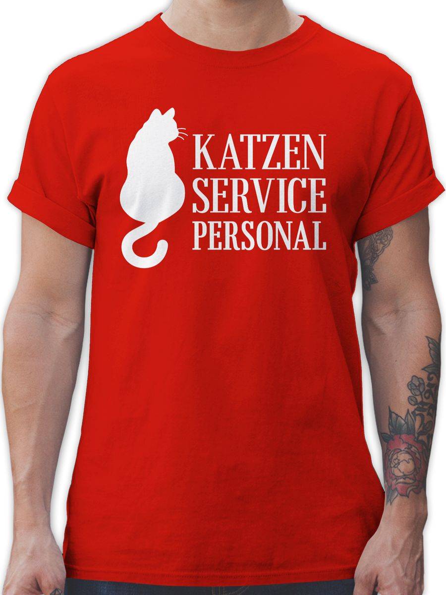 Shirtracer Katzen Servicepersonal weiß: Tshirt Gym Bag Shirtracer