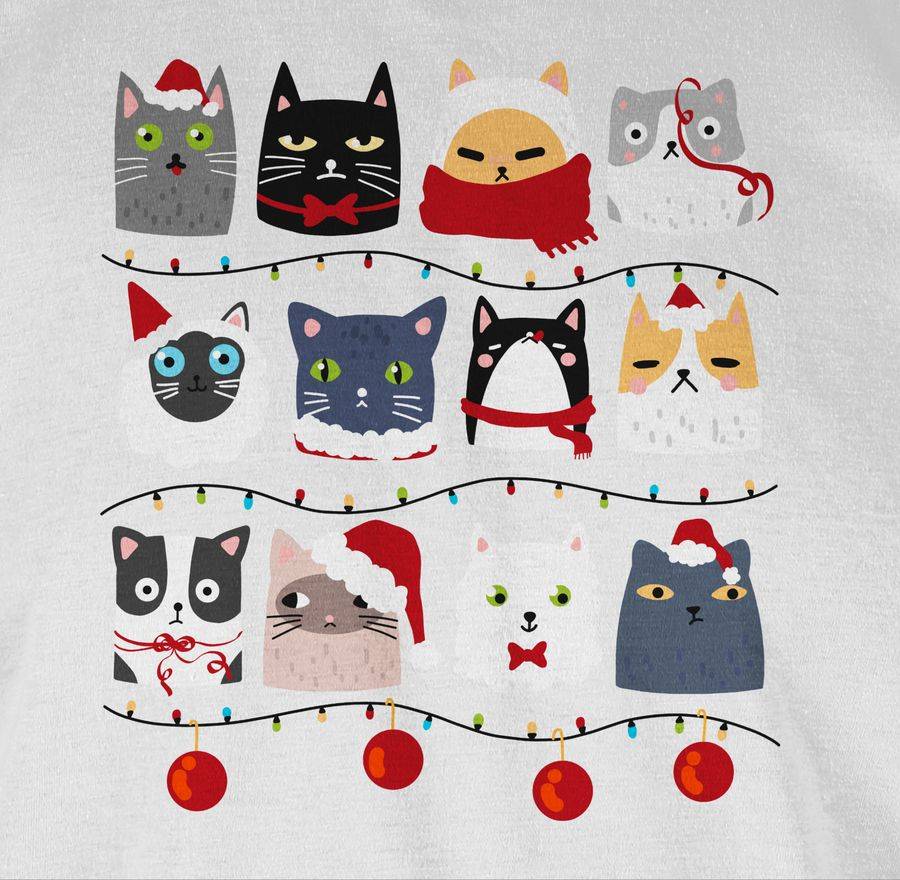 Shirtracer Katzen Zu Weihnachten Shirts & Mehr Shirtracer
