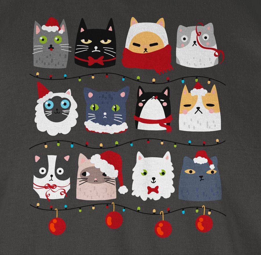 Shirtracer Katzen Zu Weihnachten Shirts & Mehr Shirtracer