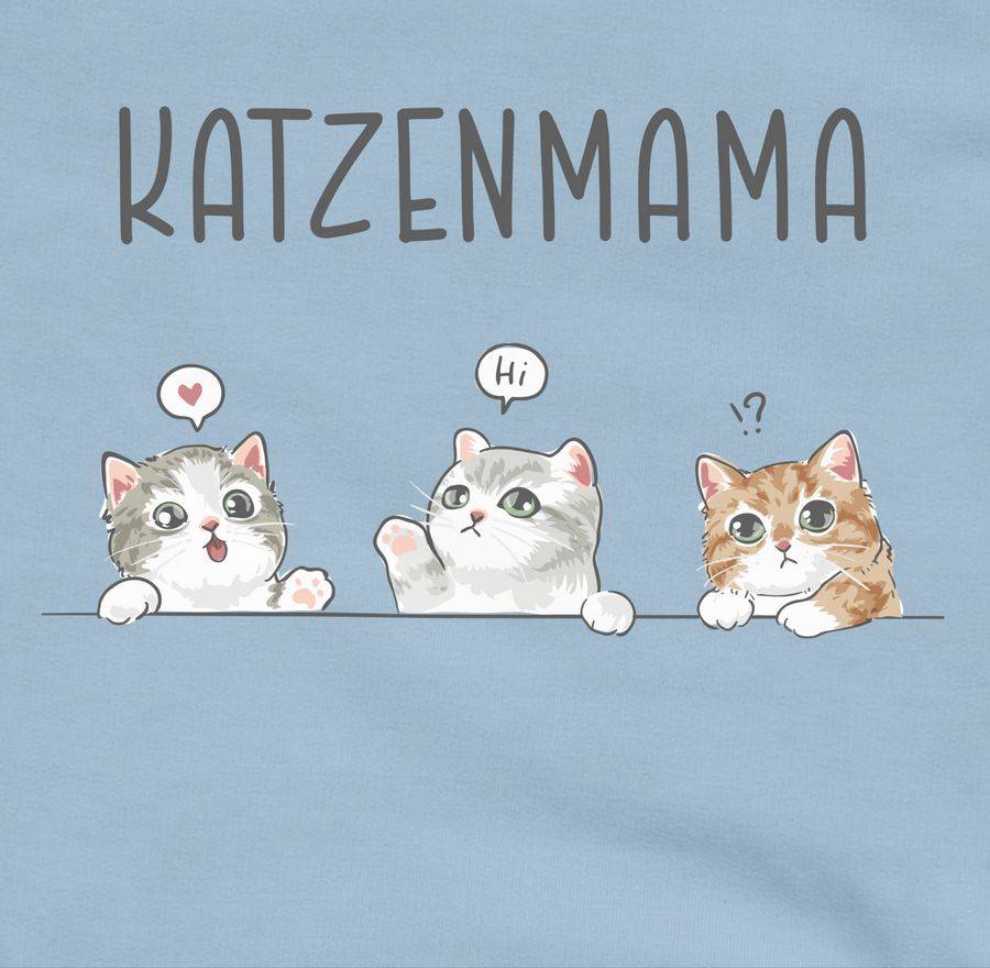 Shirtracer Katzenmama Katzenbesitzerin Katzenliebhaberin Katzenmutter: Tshirt Rucksack Shirtracer
