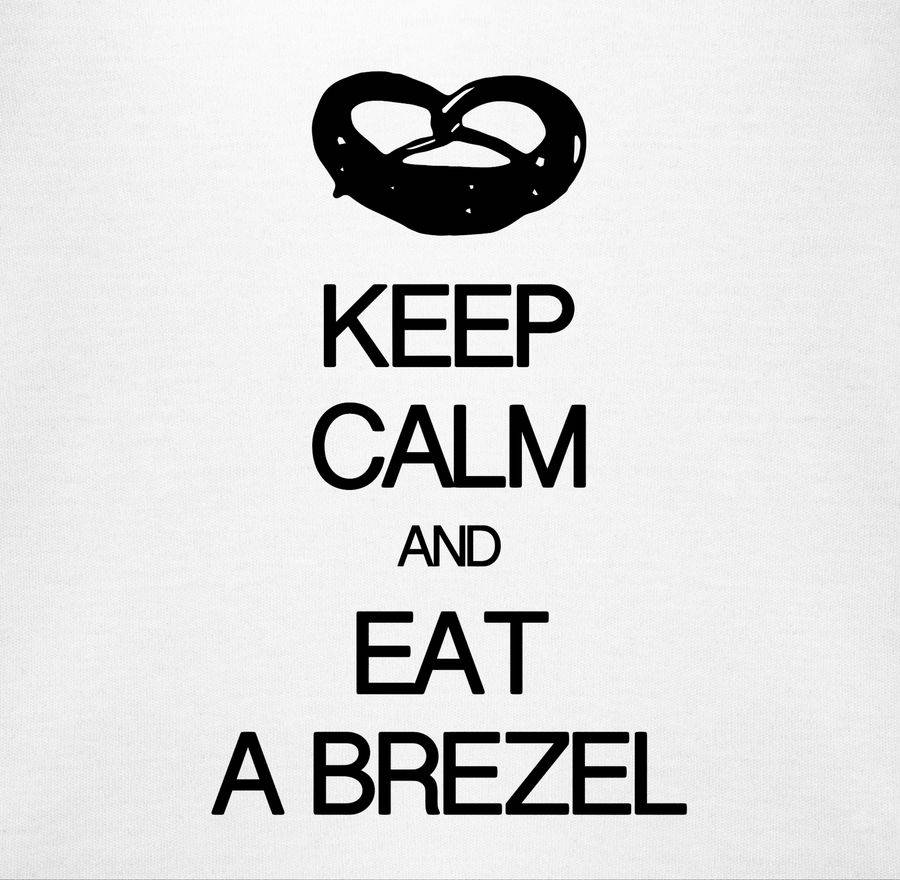 Shirtracer Keep Calm And Eat A Brezel: Tshirt Turnbeutel Shirtracer