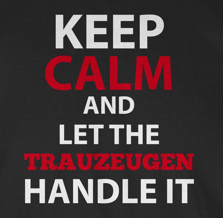 Shirtracer Keep Calm Trauzeuge: Tshirt Gym Bag Shirtracer