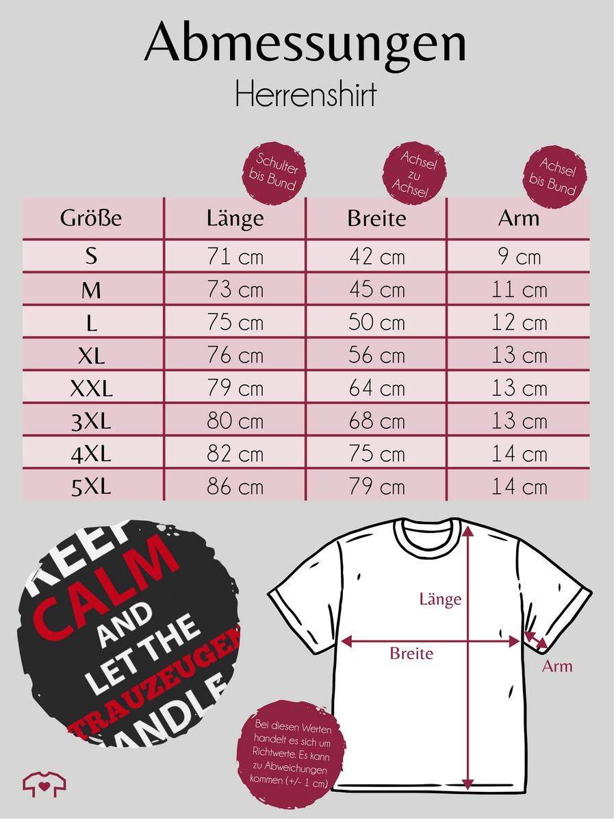 Shirtracer Keep Calm Trauzeuge: Tshirt Gym Bag Shirtracer