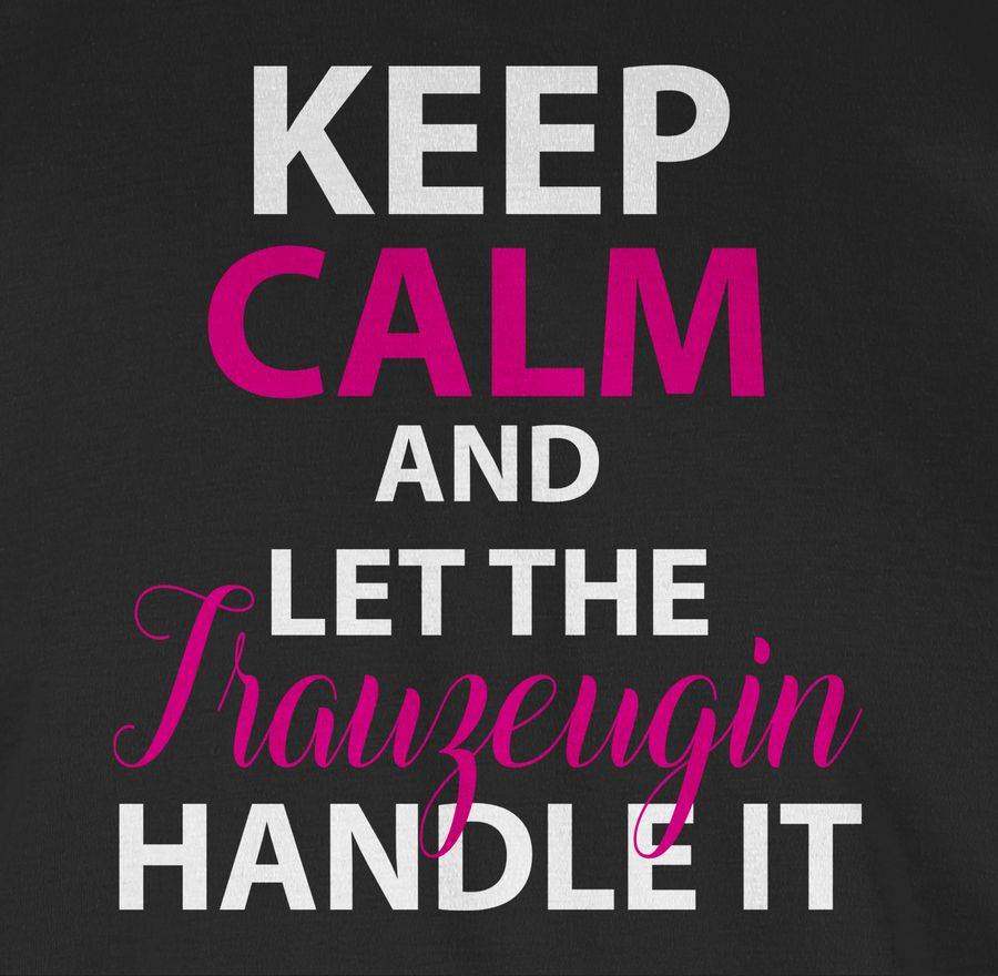 Shirtracer Keep Calm Trauzeugin: T-Shirt Gym Bag Shirtracer