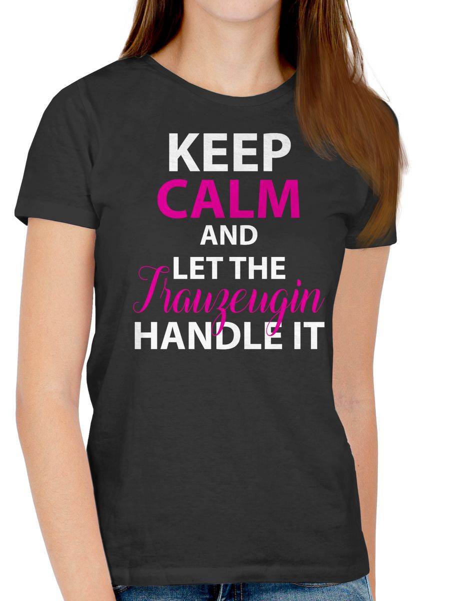 Shirtracer Keep Calm Trauzeugin: T-Shirt Gym Bag Shirtracer