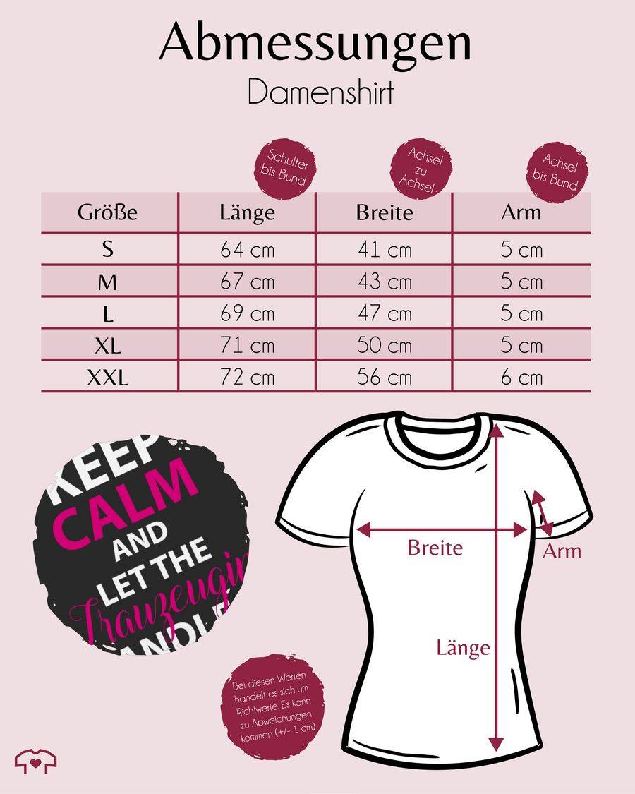 Shirtracer Keep Calm Trauzeugin: T-Shirt Gym Bag Shirtracer