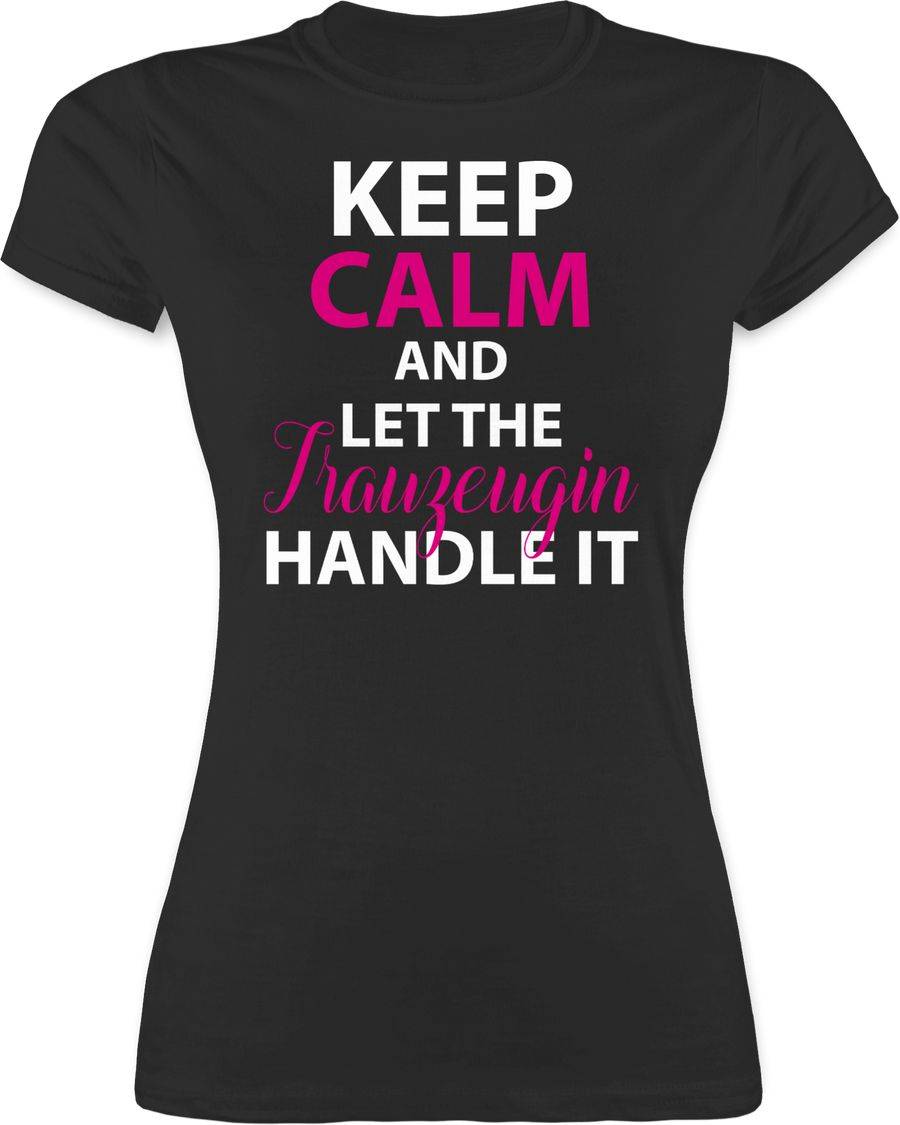 Shirtracer Keep Calm Trauzeugin: T-Shirt Gym Bag Shirtracer