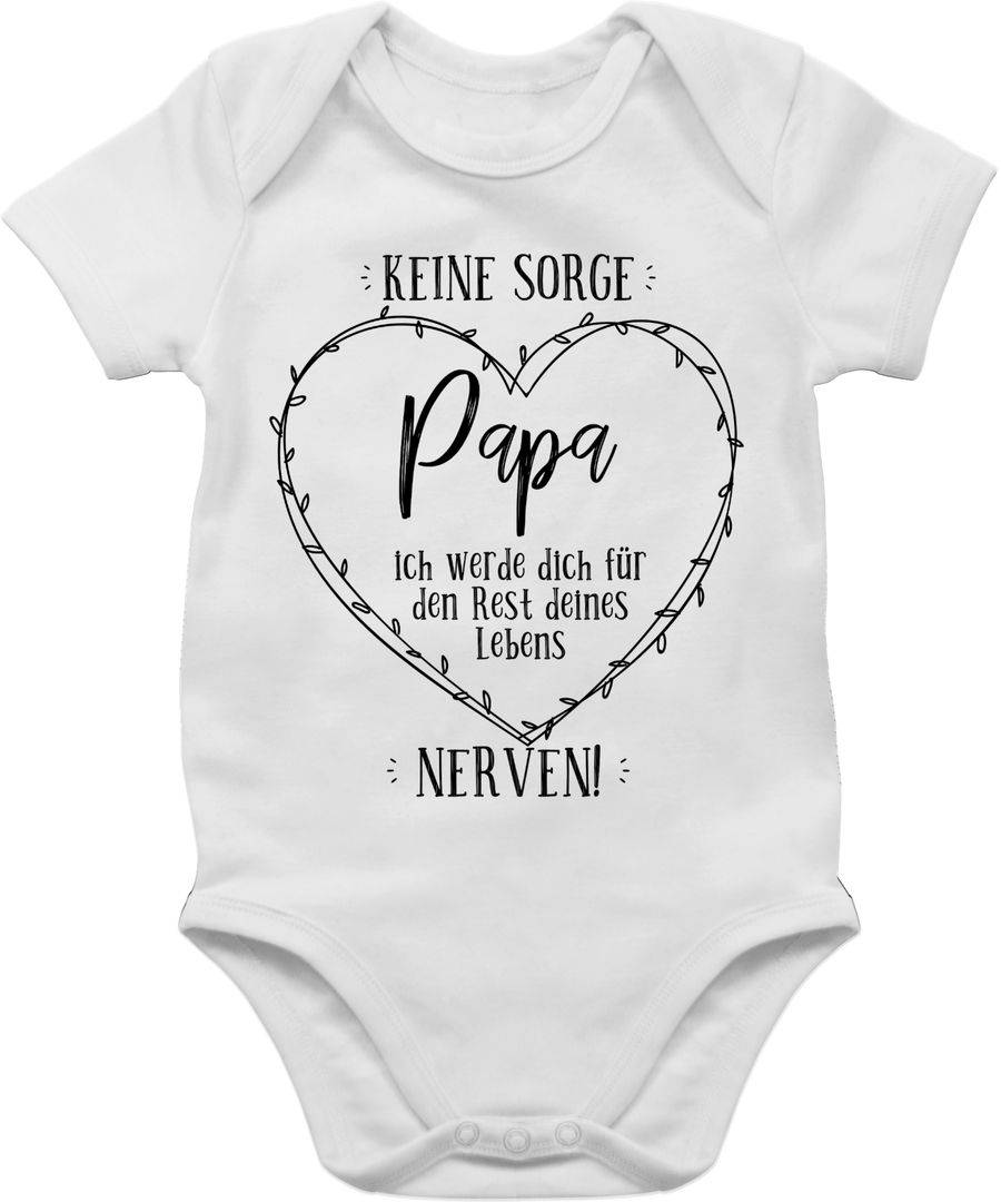 Shirtracer Keine Sorge Papa - ich werde Dich - Rest deines Lebens nerven: T-Shirt Turnbeute Shirtracer