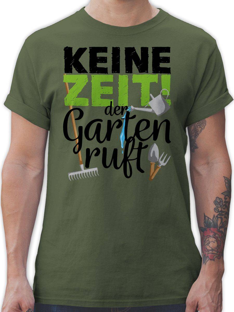 Shirtracer Keine Zeit der Garten ruft - Gartengeräte: T-Shirt Gym Bag Shirtracer