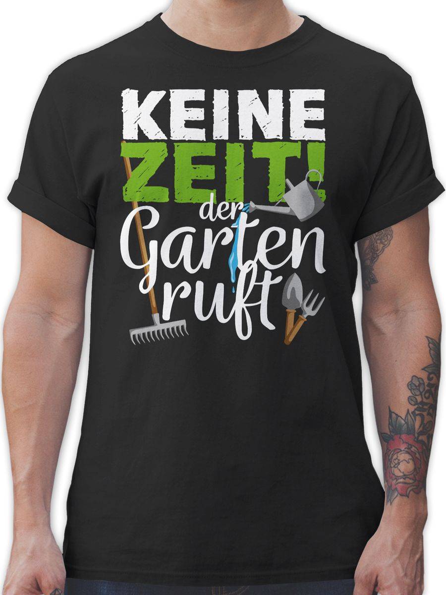 Shirtracer Keine Zeit der Garten ruft - Gartengeräte - weiß: Tshirt Rucksack Shirtracer